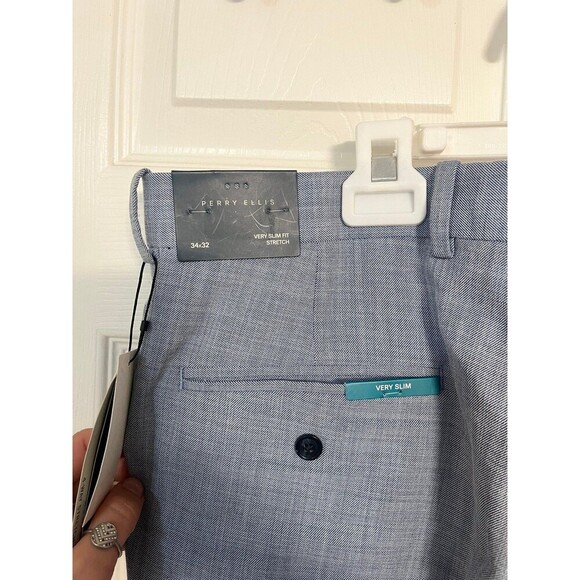 Perry Ellis 4-Way Stretch Slim Fit Men’s Pants - Picture 7 of 10